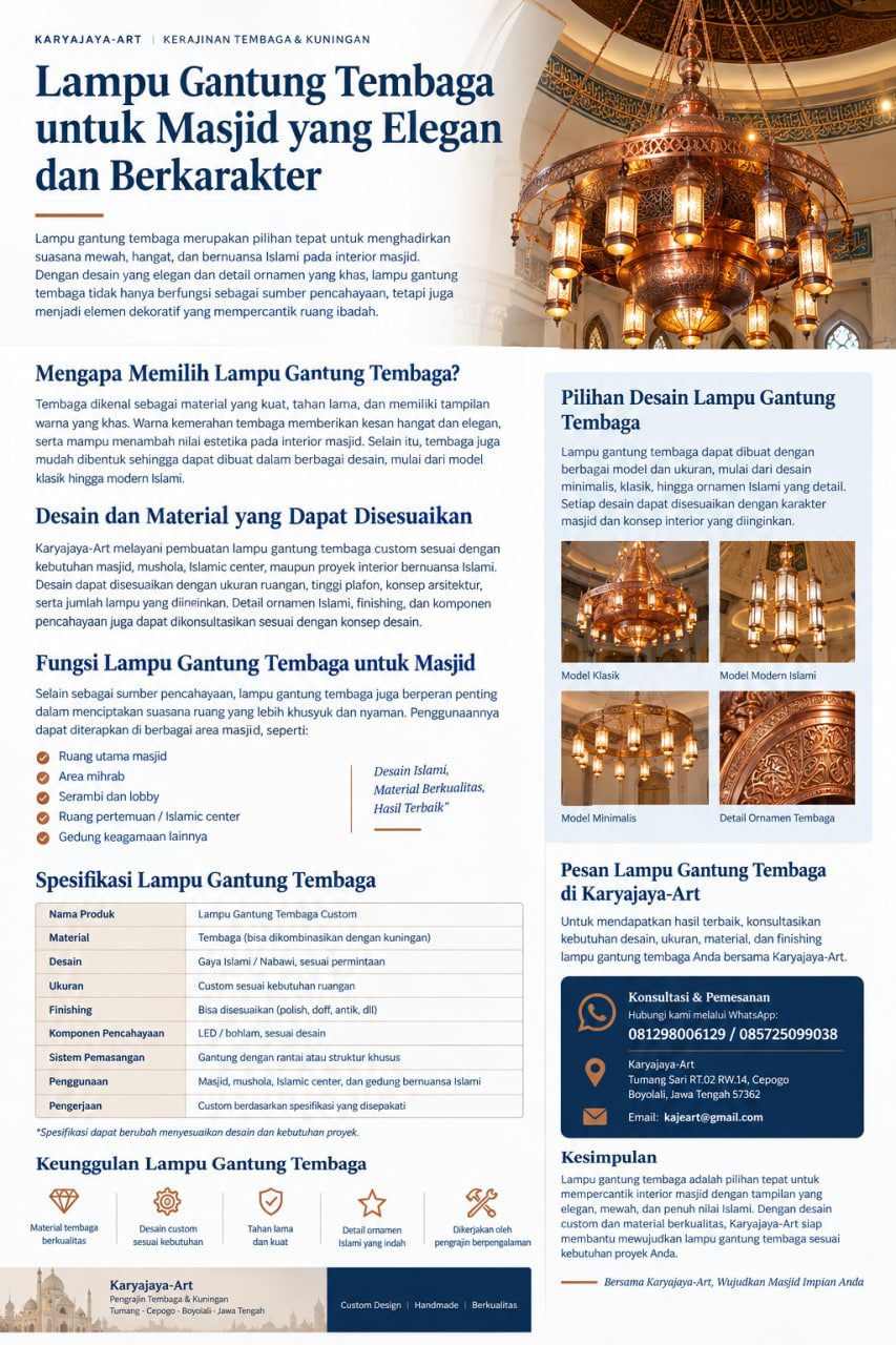lampu gantung tembaga